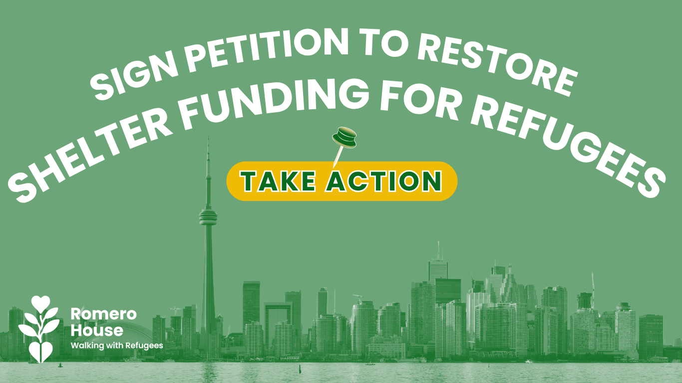 Call on the federal government to restore shelter funding for refugees