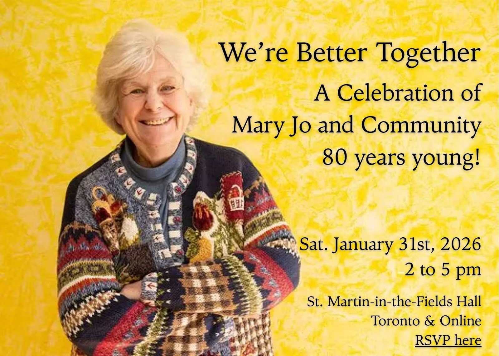 Mary Jo’s 80th Birthday!